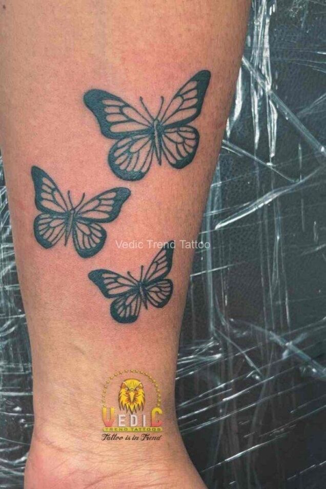 Butterfly Tattoo,Tattoo Shop | Vedic Trend Tattoo | Tattoo Training Academy | Laser Tattoo Removal | Bangalore